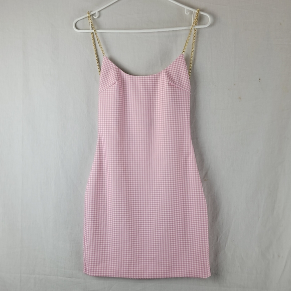 Amber Scholl X Meshki Pink Gingham Dress - Picture 3 of 11
